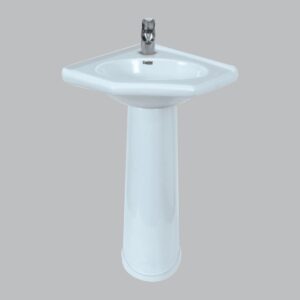 Corner 2 Basin Set by Poland Ceramics